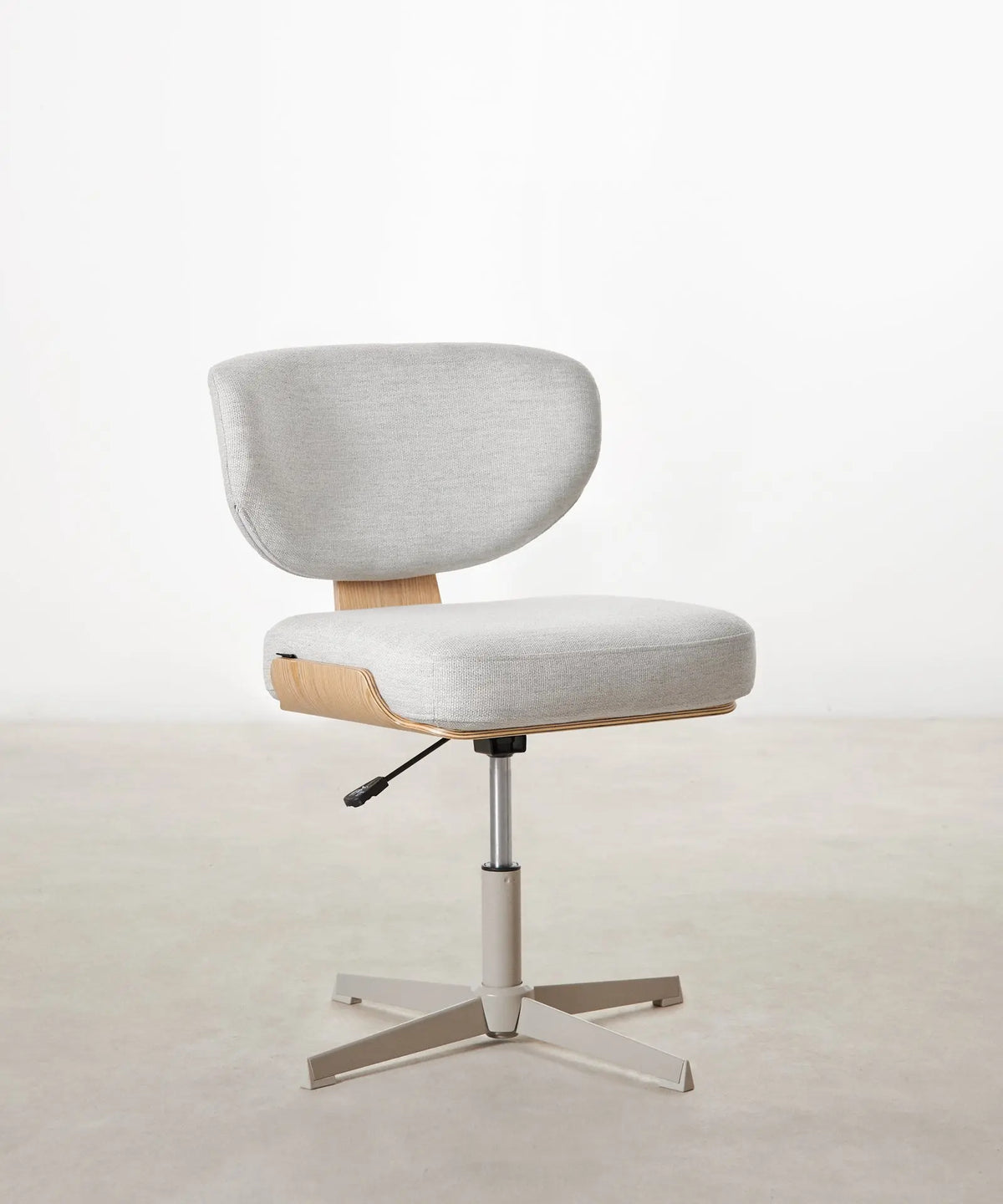 54899385762178 Silla de Escritorio de Tela y Madera Lexa Sillas de Oficina Northdeco Madera Natural