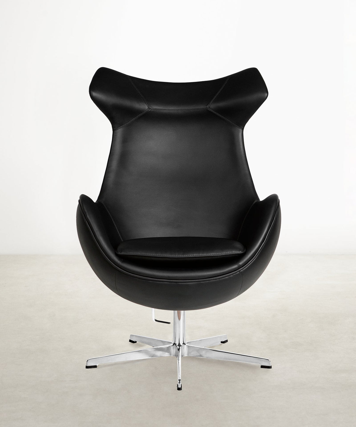 55557666636162 Sillón en Piel y Acero con Reposabrazos Monet Sillones tapizados Northdeco