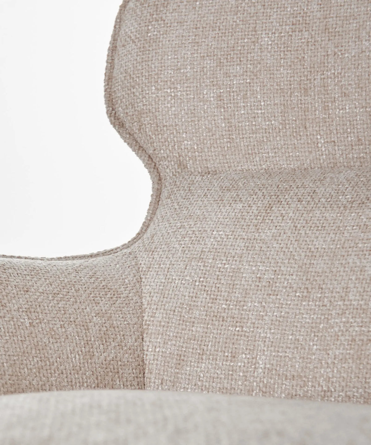 55201049772418 Sillón giratorio en tejido suave Norden Sillones tapizados Northdeco