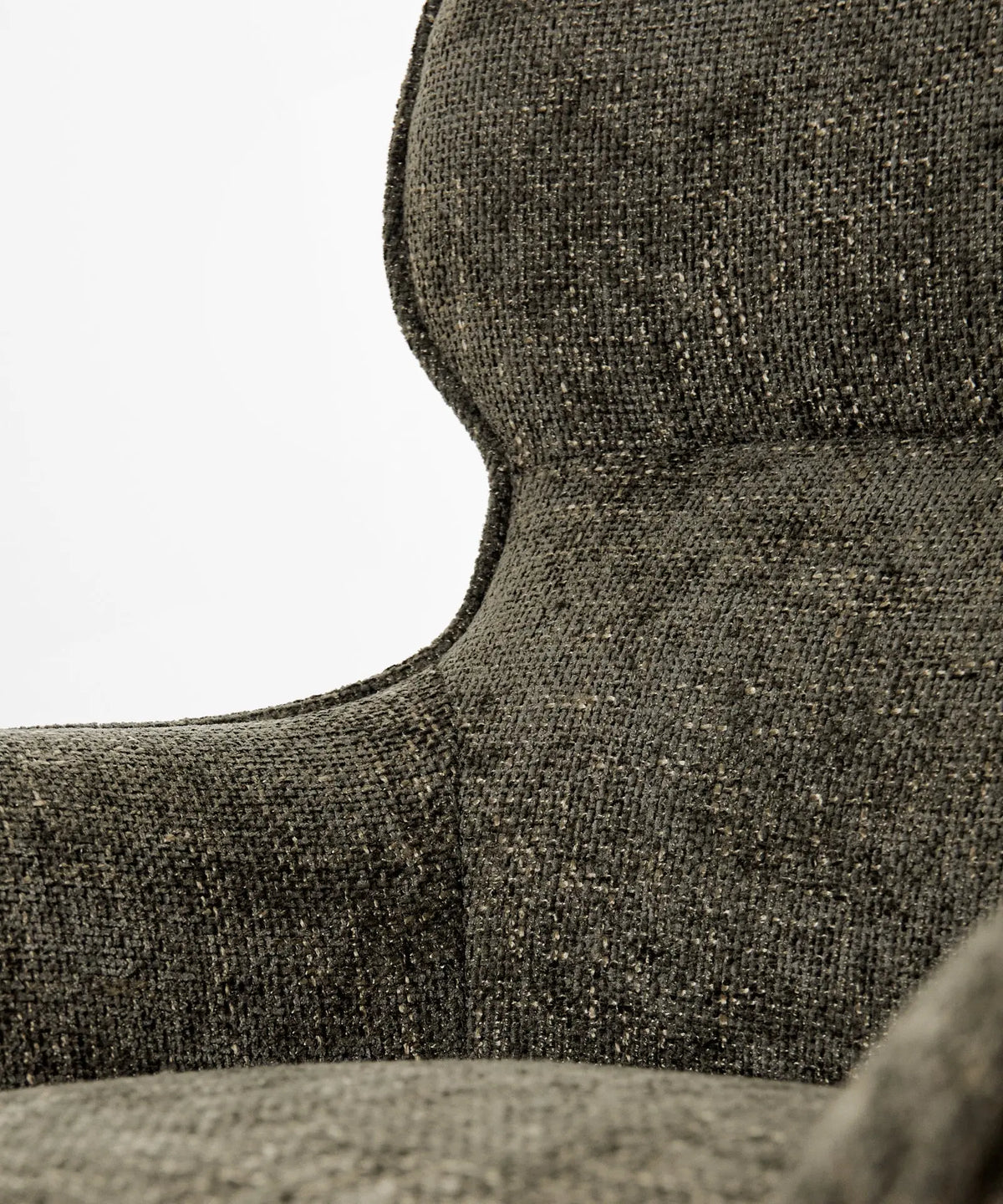 55201049805186 Sillón giratorio en tejido suave Norden Sillones tapizados Northdeco