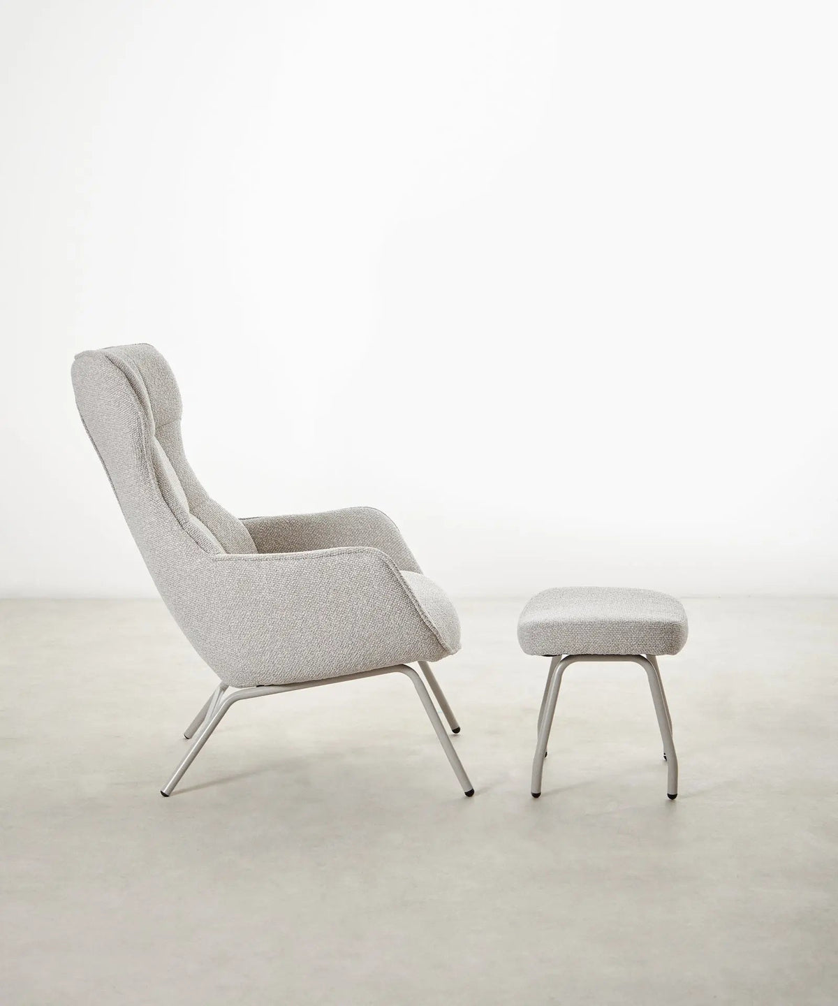55201009336706 Sillón tapizado en tela bouclé Elska Sillones tapizados Northdeco