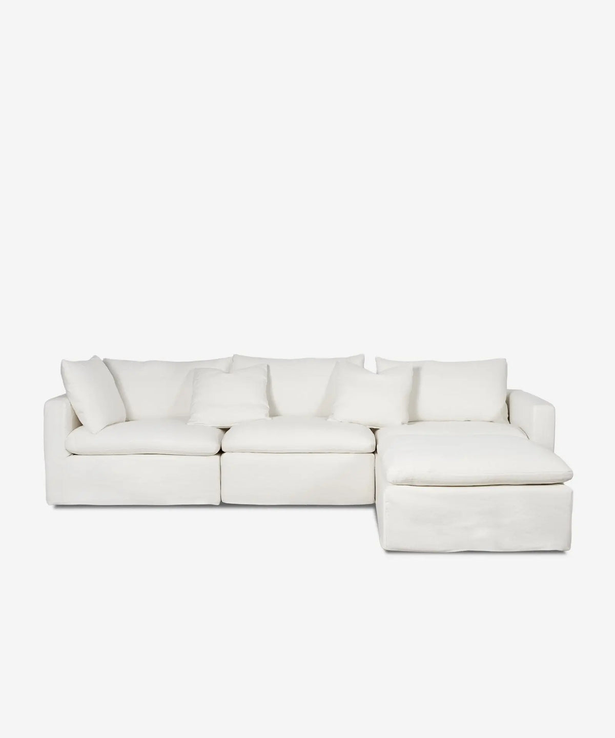 56078287143298 Sofá Modular Chaise Longue de Lino y Algodón 3 Plazas Stonem Sofás Tapizados Northdeco