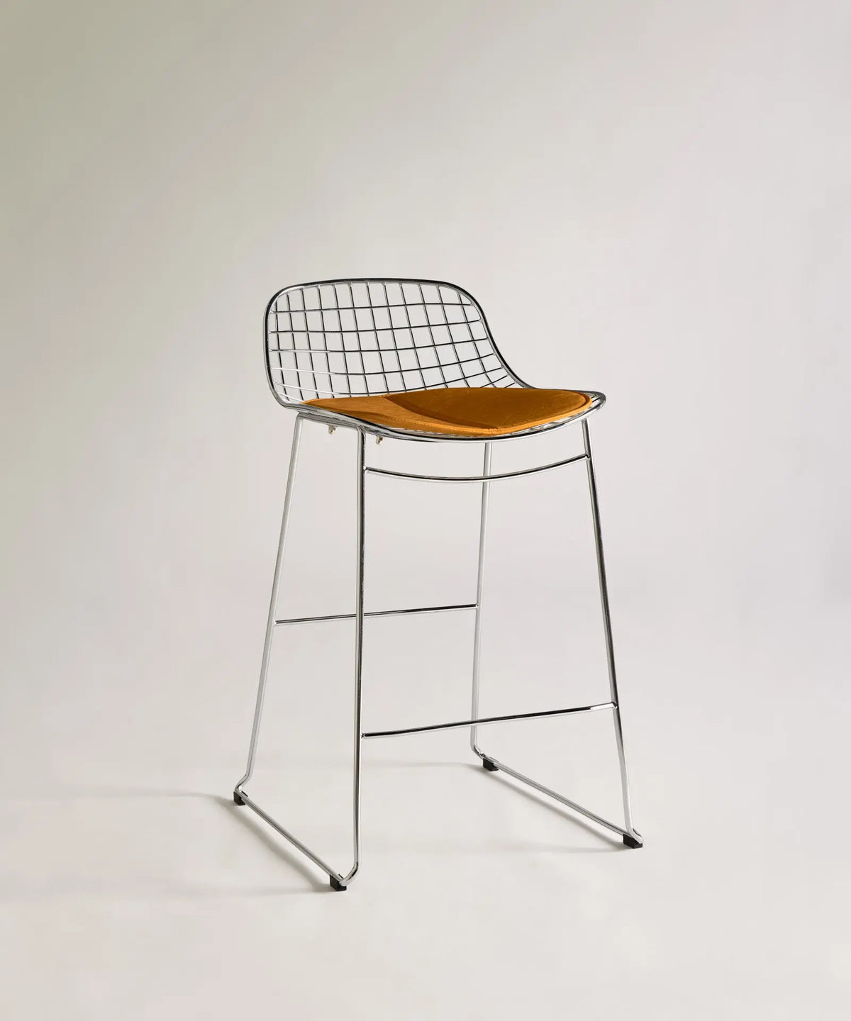 56686968766850 Taburete Alto de Metal Low Back Roma Taburetes Northdeco