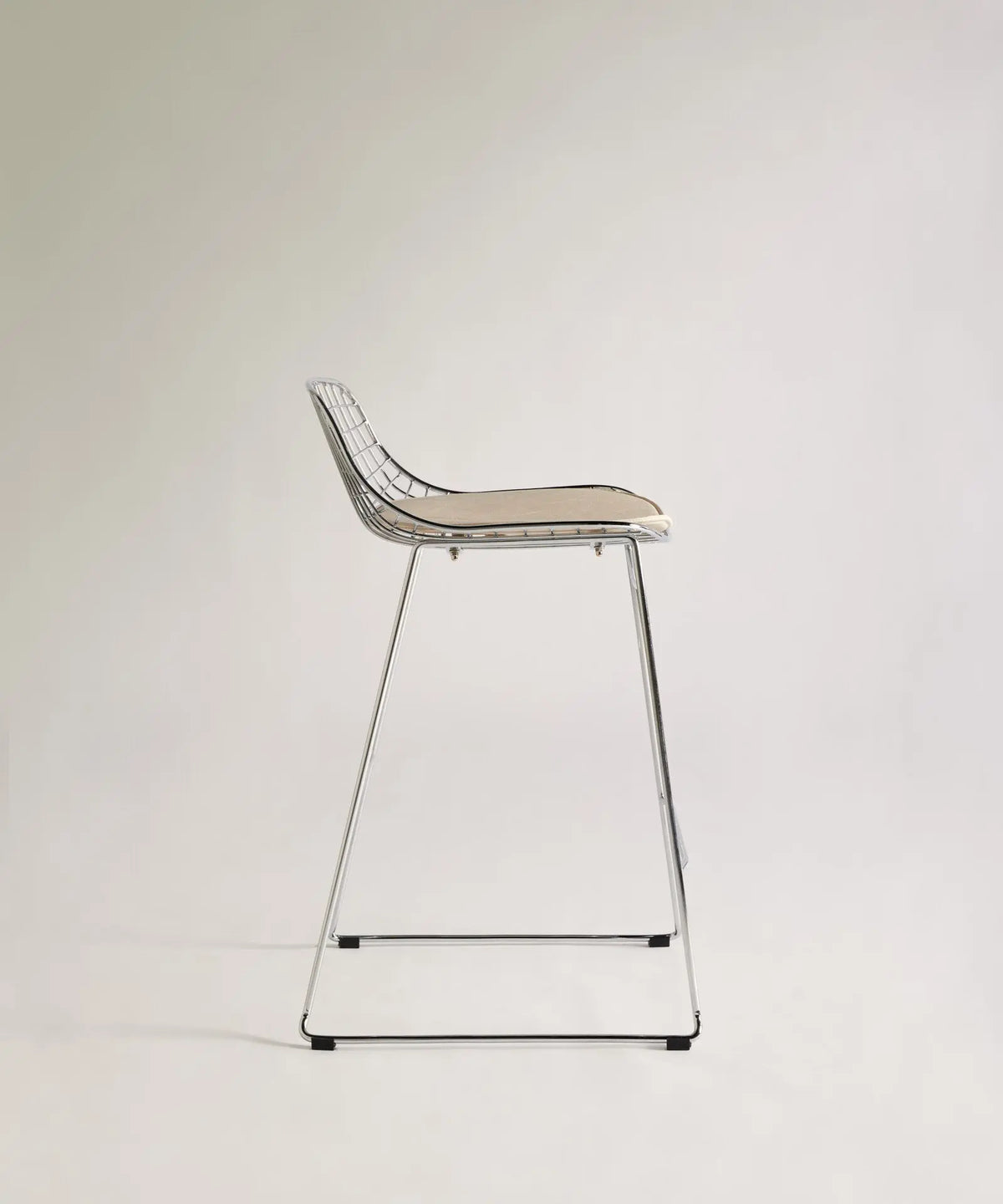 56686968734082 Taburete Alto de Metal Low Back Roma Taburetes Northdeco