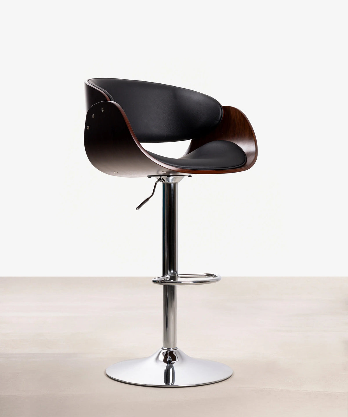 42047570575539 Taburete Debbie Taburetes Northdeco Negro-Nogal