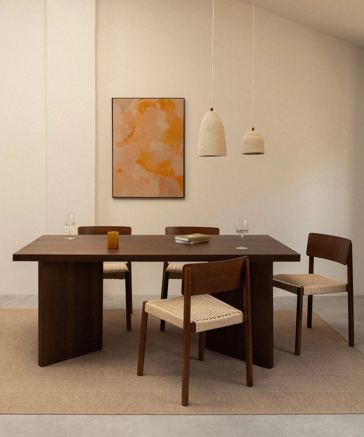 49046892183889 Mesa de Comedor Rectangular Gaia (180x90 cm) Mesas de Madera Northdeco