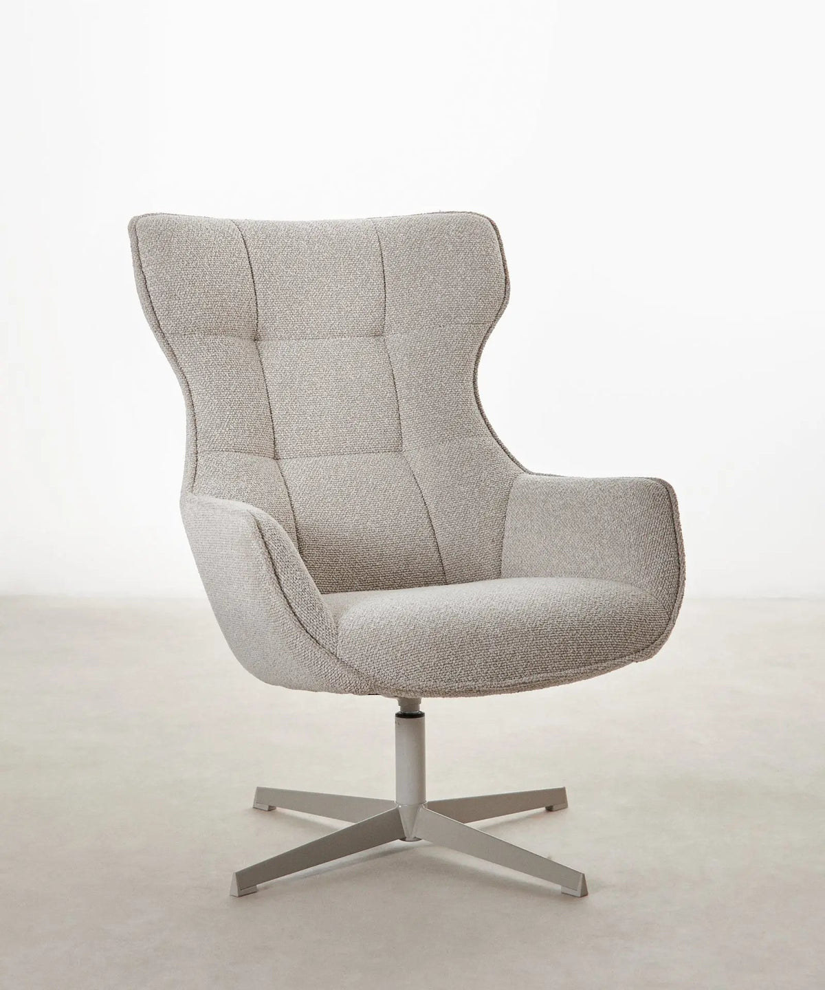 55200980599170 Sillón tapizado en tela bouclé Elsa (PACK) Sillones tapizados Northdeco Beige
