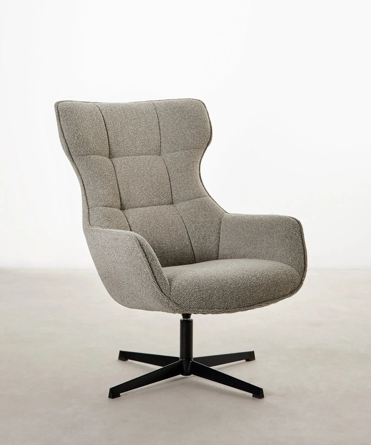 55301862097282 Sillón tapizado en tela bouclé Elsa (PACK) Sillones tapizados Northdeco Gris-Oscuro