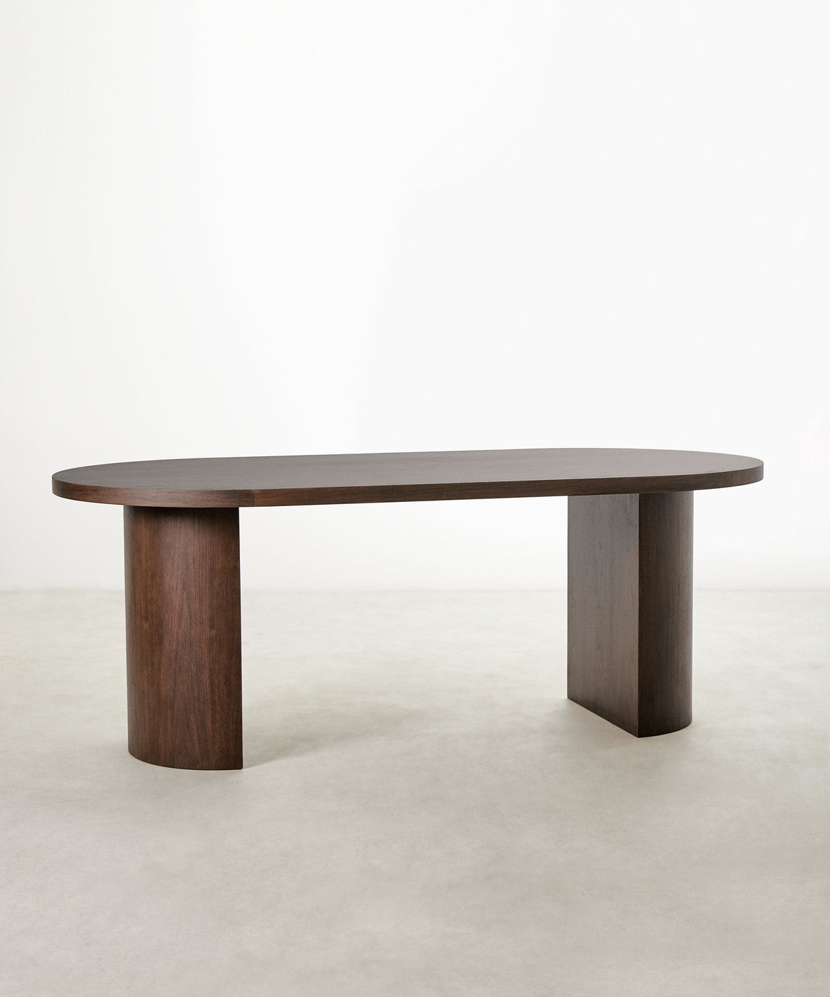 55061959115138 Mesa de Comedor Ovalada Lily (200 x 100 cm) Mesas de Madera Northdeco Nogal
