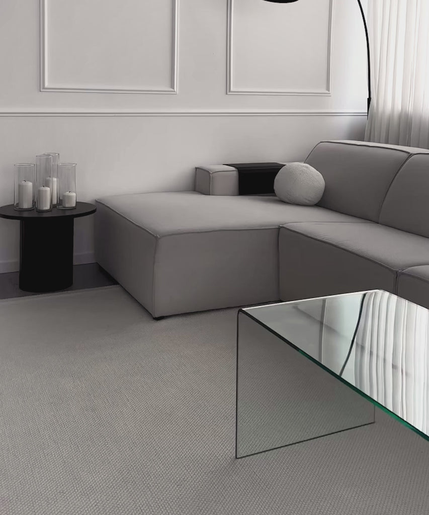 42171638317235 Mesa Rectangular de Cristal Cheval 100 cm Mesas de Cristal Northdeco