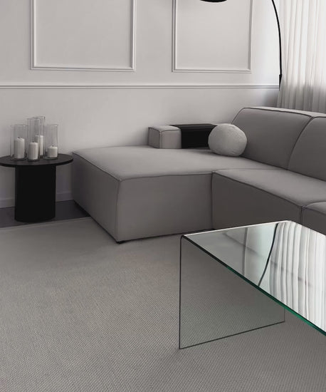 42171638317235 Mesa Rectangular de Cristal Cheval 100 cm Mesas de Cristal Northdeco