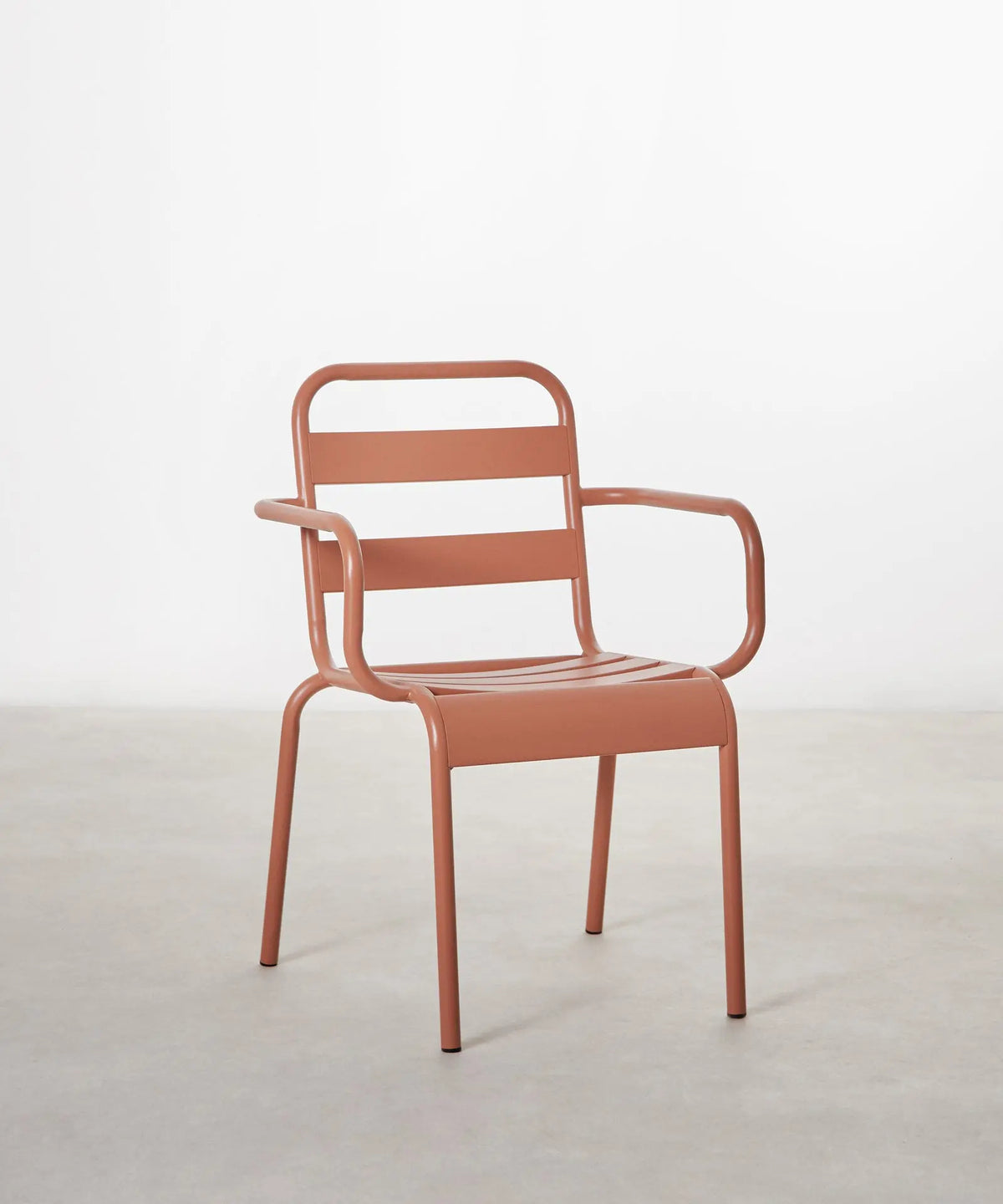 55101221241218 Silla de Metal Bora Arms Sillas Metálicas Northdeco Rojo-Teja